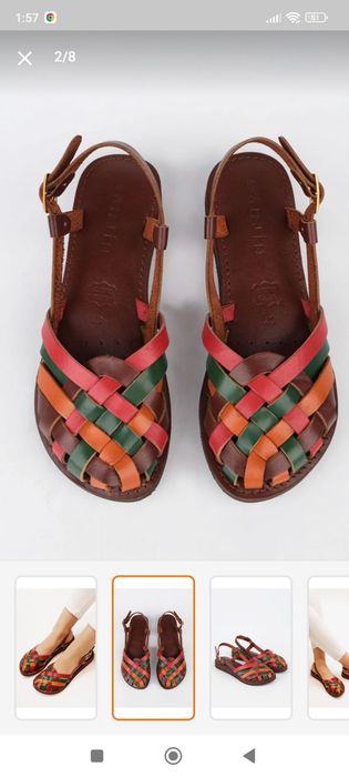 37 номер Сандали Marjin естествена кожа 37