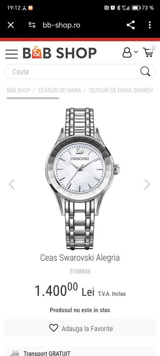 Ceas Swarovski Alegria