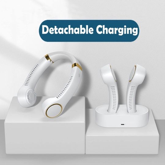 Mini ventilator portabil tip colier, reîncărcabil