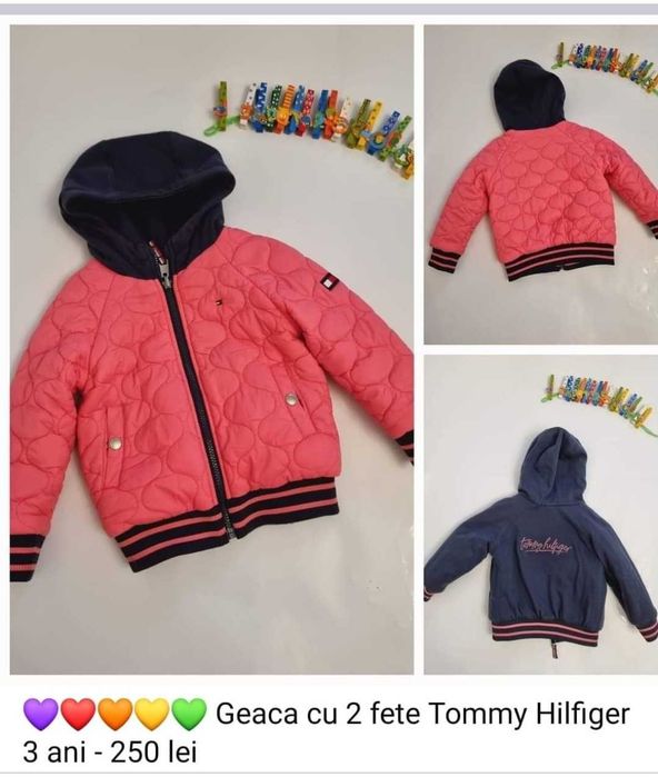 Geaca tommy originala 250 ron, doua fetze