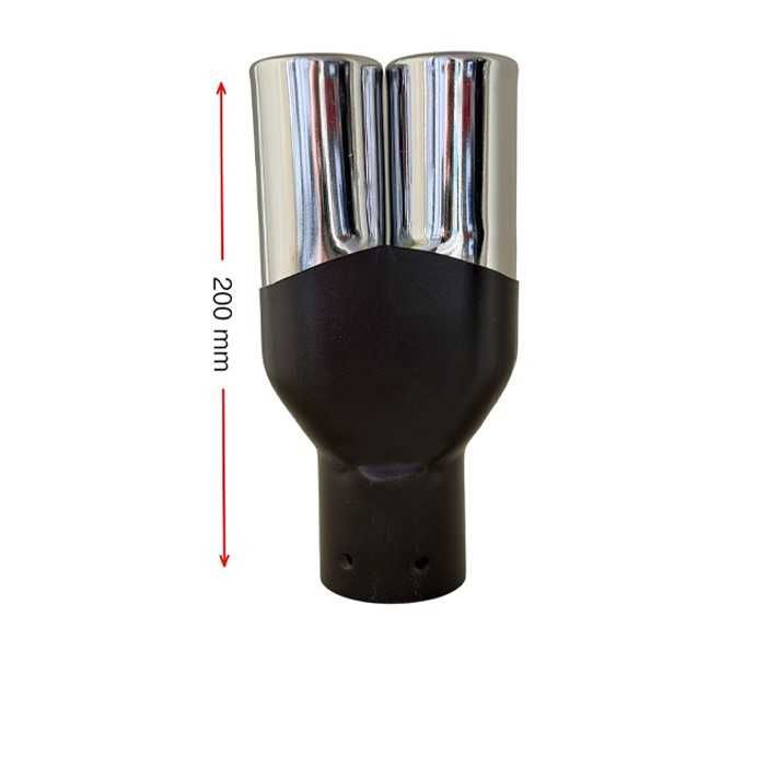 Накрайник ауспух Automat, Метален, HT750, Двоен