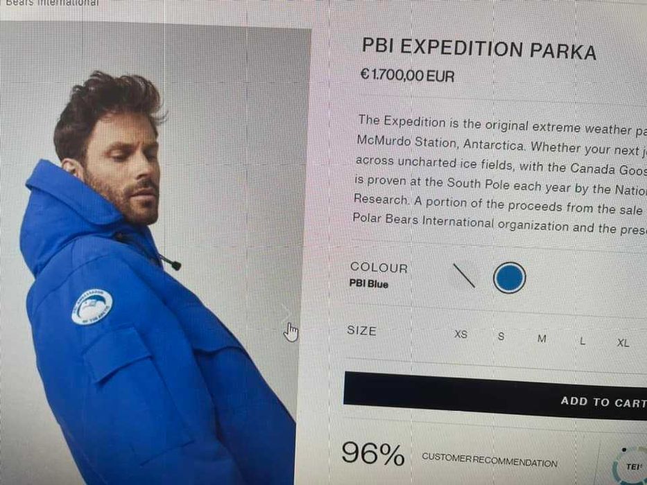 Оригинална Canada Goose Expedition Parka PBI Ambasador