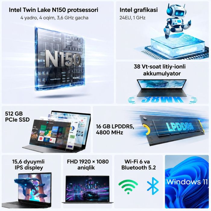 Chuwi GemiBook Plus 512/16 GB
