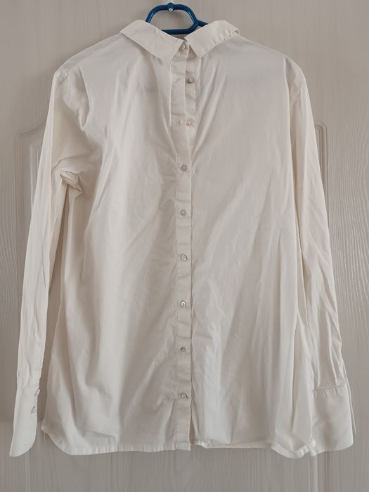 Бяла официална риза Benetton+дънкова туника+рипсена рокля на H&M