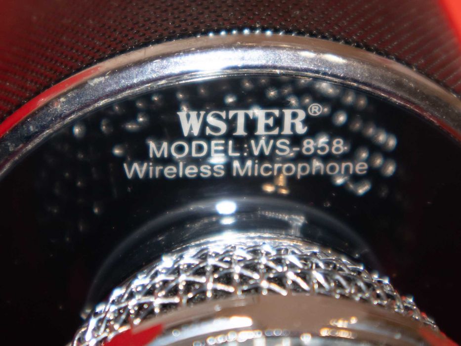 WSTER WS-858 безжичен караоке микрофон Bluetooth 5-в-1 All in One