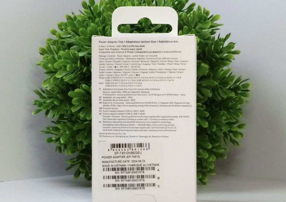 Зарядка Samsung 45w/Адаптер на Samsung 45w