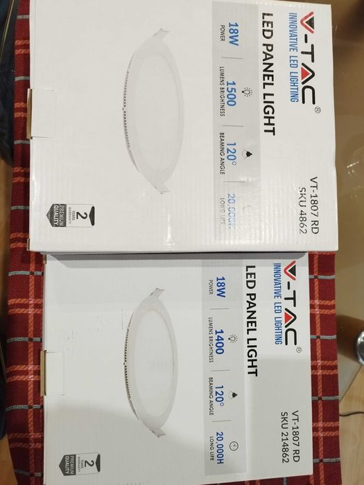 V-tac 18W лед панели