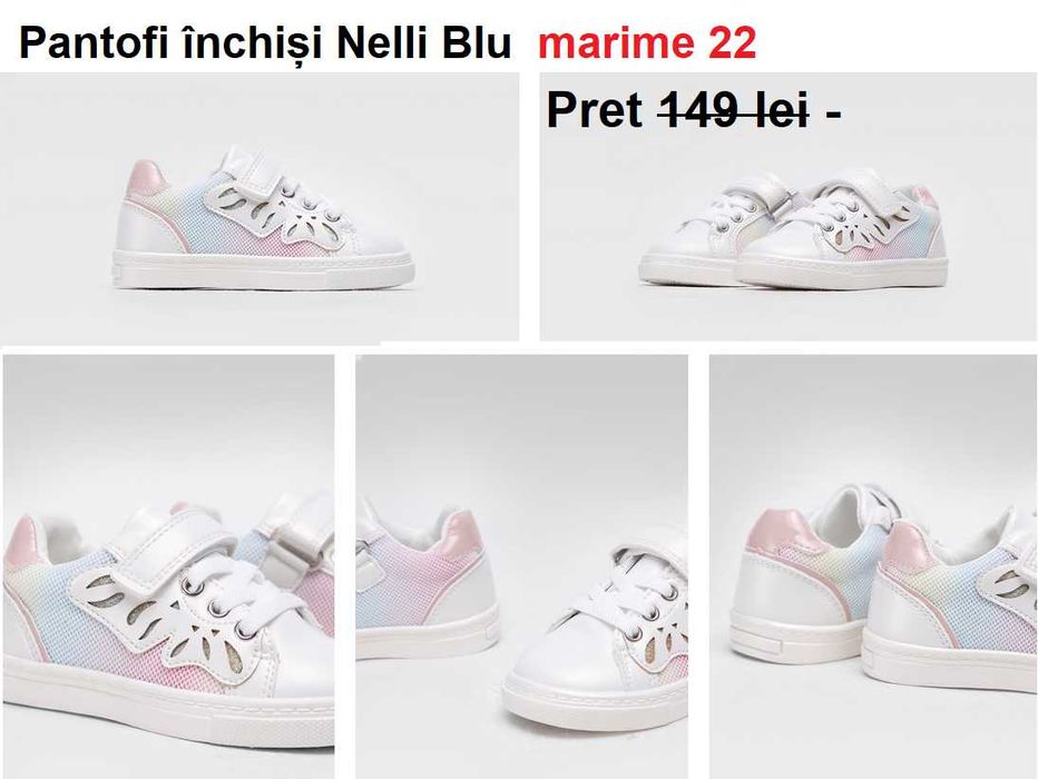 Pantofi închiși Nelli Blu  marime 22, 4 modele disponibile
