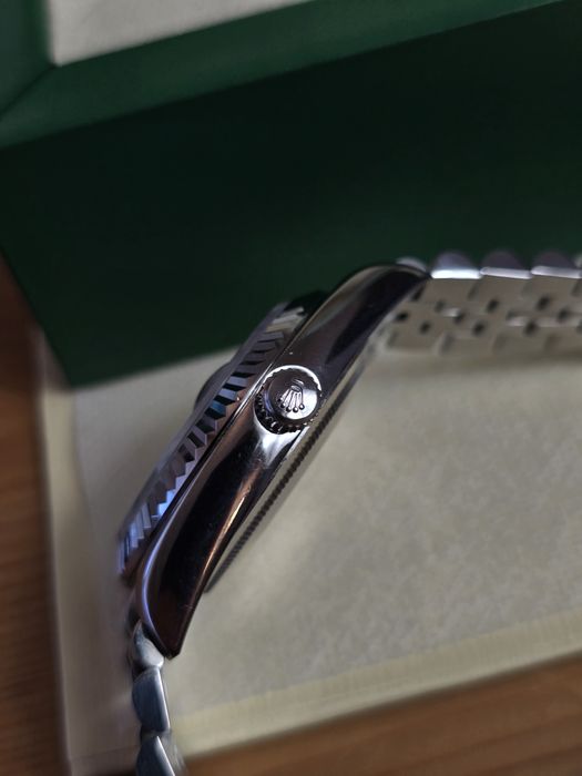 Rolex Datejust 41 mm Jubilee Fluted Bezel Rhodium Dial