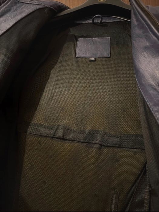 geaca moto piele naturală + protecții