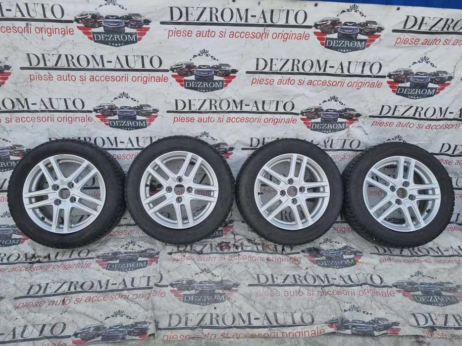 Jante aliaj originale 4x108 cu anvelope MS 185/60 R15 Ford