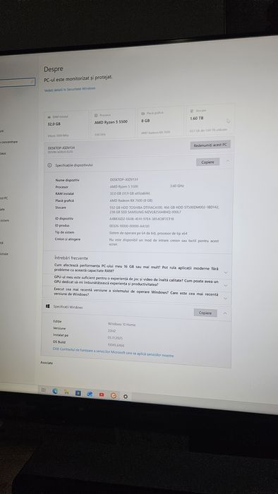Pc gaming amd ryzen 5500/rx 7600