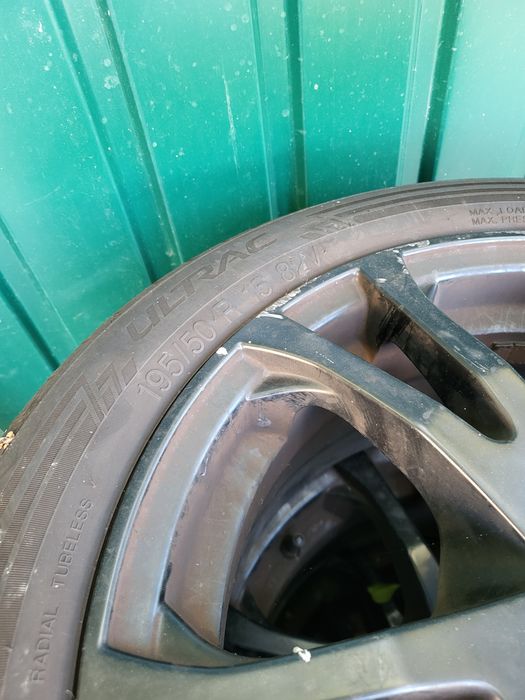 Genti aluminiu cu anvelope de vara aproape noi