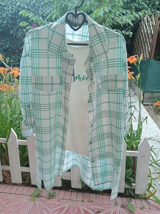 Двойка женская маичка с рубашечкой