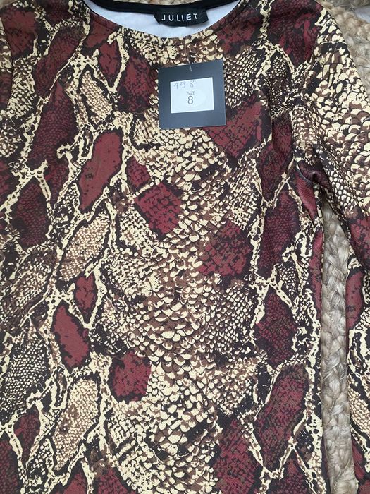 Rochie cu snake print