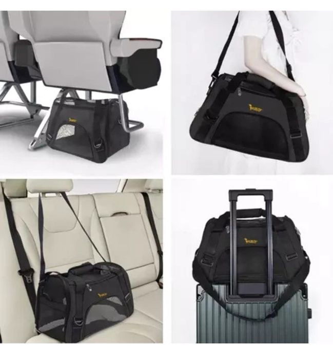 Geanta De Transport Purlov, Pentru Caini / Pisici, Curea Umar, Sac, 30