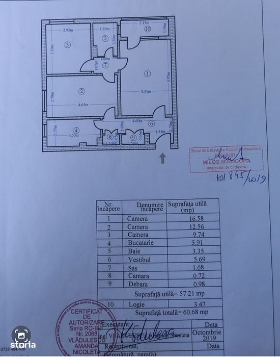 Apartament 3 camere, str Brasov ,Drumul Taberei, necesita renovare