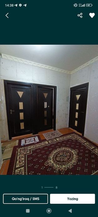 Buxoro shaharda uch xonali uy 200$