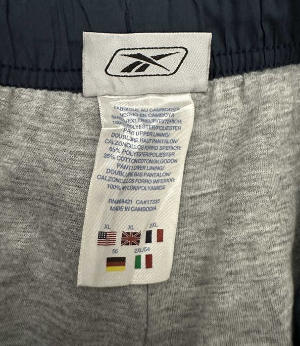 Pantaloni Reebok Vintage Track Pants Bleumarin – Noi fără Etichetă – Mărimea XL Colecție Rare