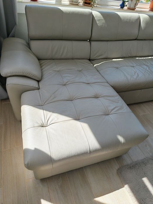 Canapea/coltar piele naturală extensibilă