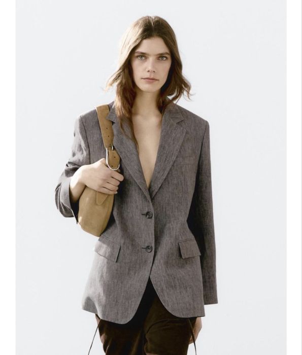 Massimo Dutti 2шт разные блейзеры: серый и хаки
