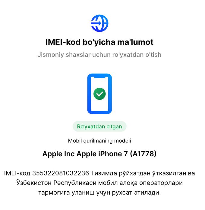 Iphone 7 128gb sotiladi