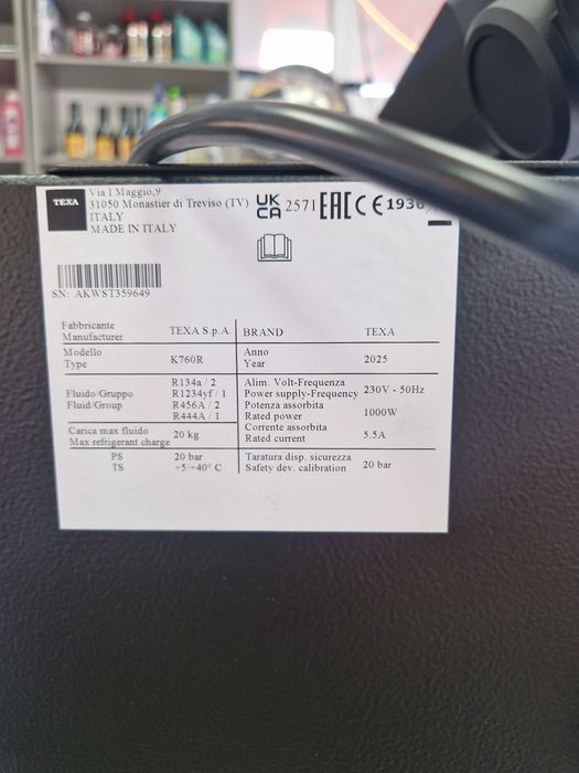 Aparat Incarcare freon Texa Konfort R134A Touch 760
