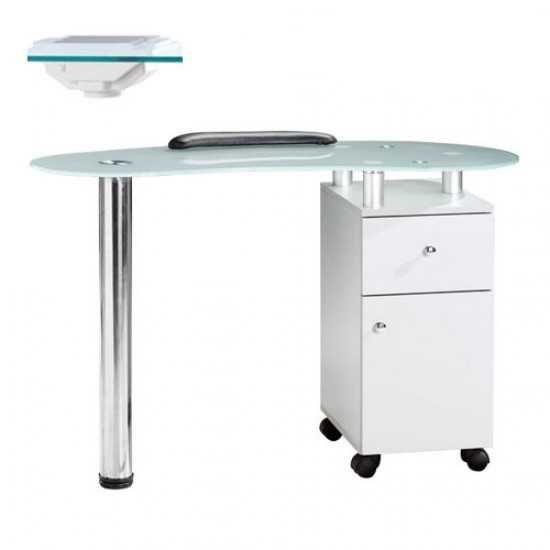 Маса за маникюр с прахоуловител Beautyfor - 119 х 51 х 78 см - 25W