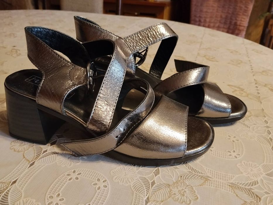 Дамски сандали, естествена кожа, 38 номер