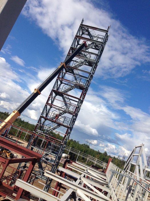 Металлоконструкции Пожарная лестнице Навесы temir zina konstruksiya