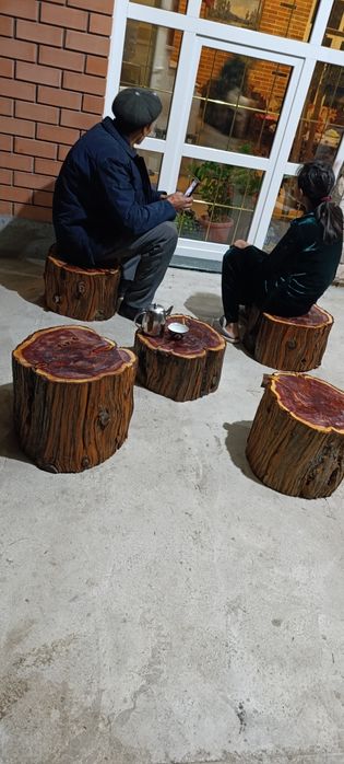 Садовая мебель из натурального деревостол стул