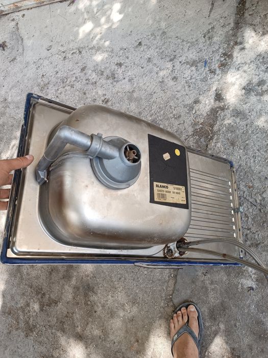 Неръждаема мивка blanco+смесител
