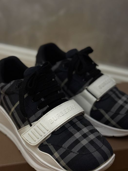 Adidasi Burberry piele naturala Full Box colectie noua