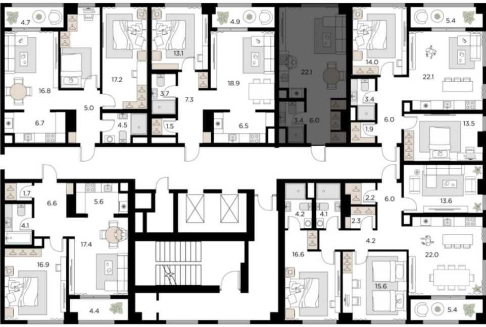 ХИТ! 1-комн. 31м² в ЭПИЦЕНТРЕ Нового Ташкента -ТОП проект,рассрочка(S)
