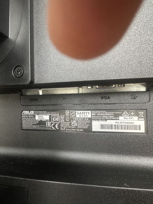 Монитор tuf gaming с бонус  клавиатура