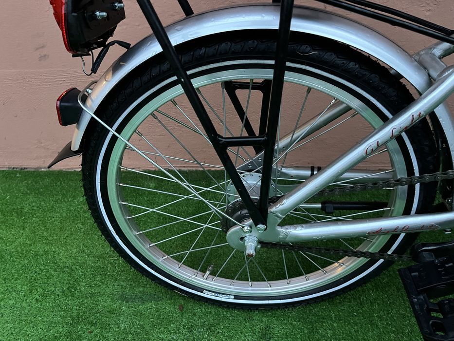 Като Нов Сгъваем Алуминиев Велосипед  20цола 3ск.Вътрешни