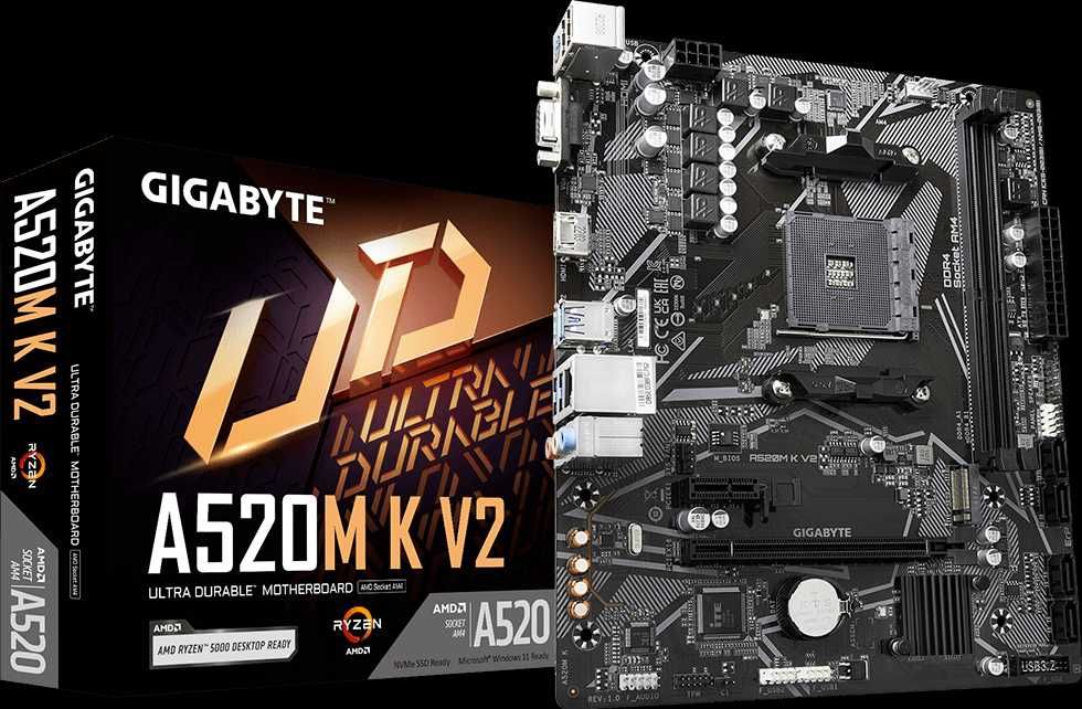 Материнские платы Gigabyte A520M K V2
