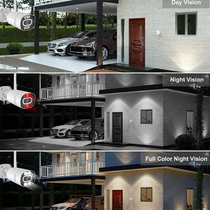 Външна 3MPX WiFi камера с метален корпус, нощно виждане до 40 метра