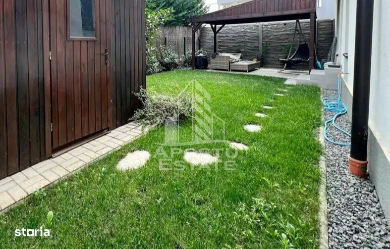 Apartament mobilat si utilat,2 camere,curte 71 mp,Braytim