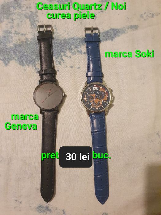 Ceasuri quartz noi 3 bucati