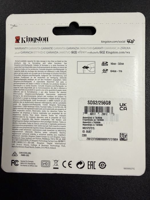 SD карти 2 броя Sandisk Kingston