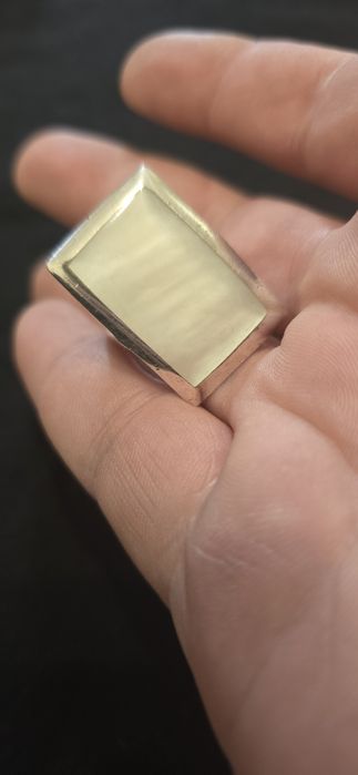 Inel argint masiv sidef