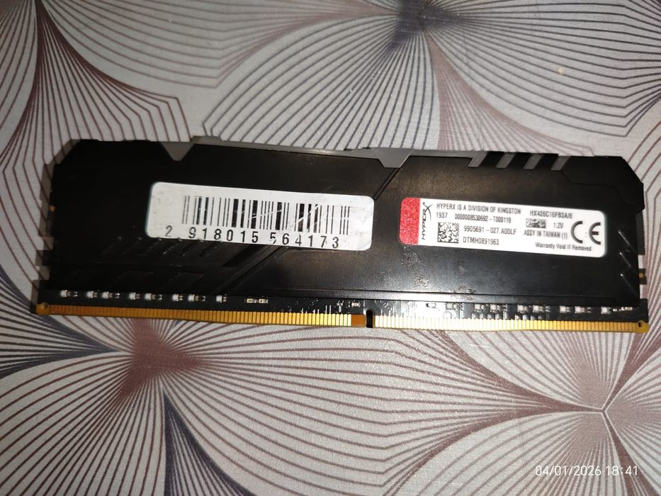 ОЗУ HyperX Fury на 8gb DDR4