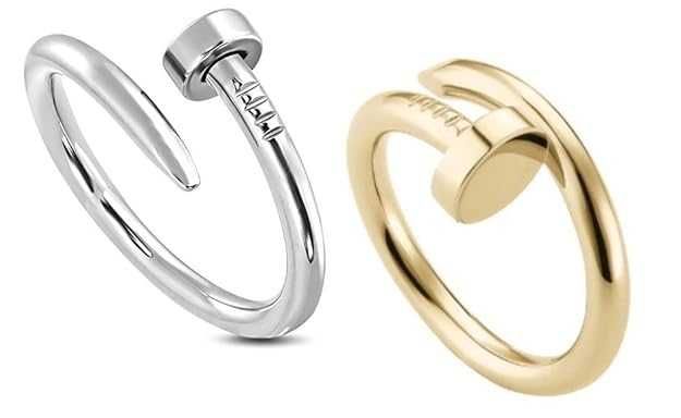 Луксозен пръстен Пирон Cartier стил златен, сребърен или розово злато