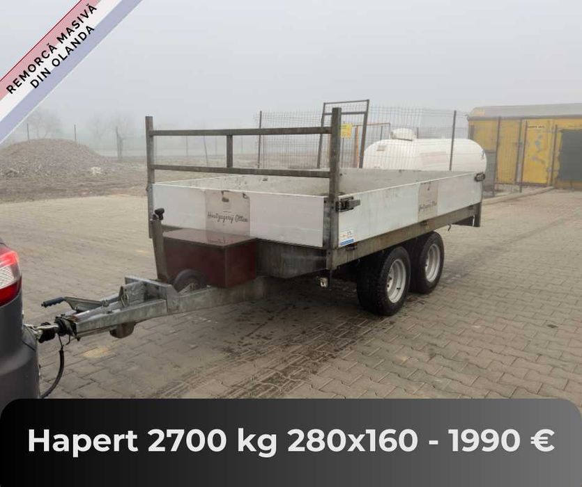 Remorci din Olanda de la 750 kg pana la 3500 kg - Citeste descrierea!