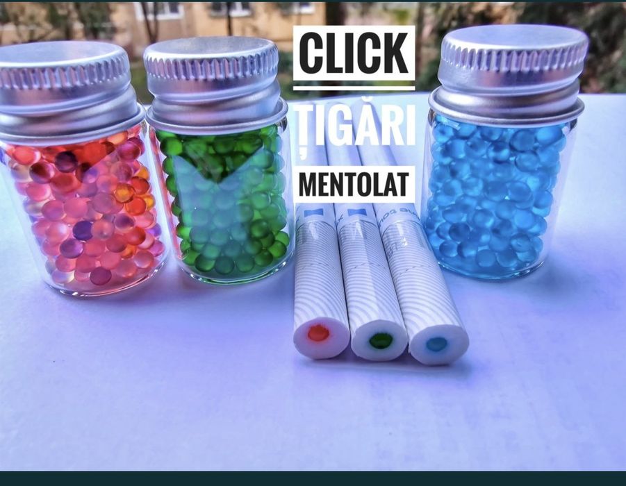 Click mentol, clicuri mentolate, fumează mentolat, capsule mentolate