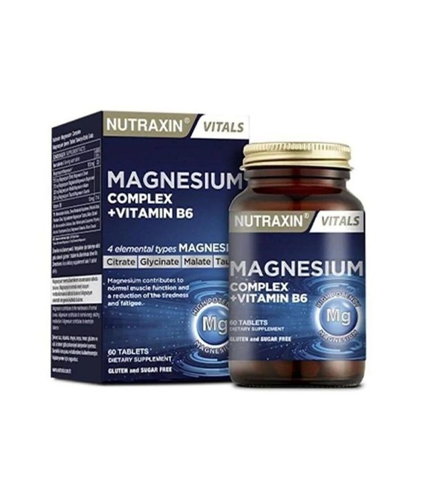 Nutraxin Magnezyum Complex B6 125 мг, комплекс магния и витамина B6,