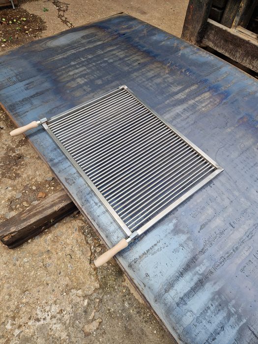 Gratar grill inox alimentar,Grill gradina 70x50,