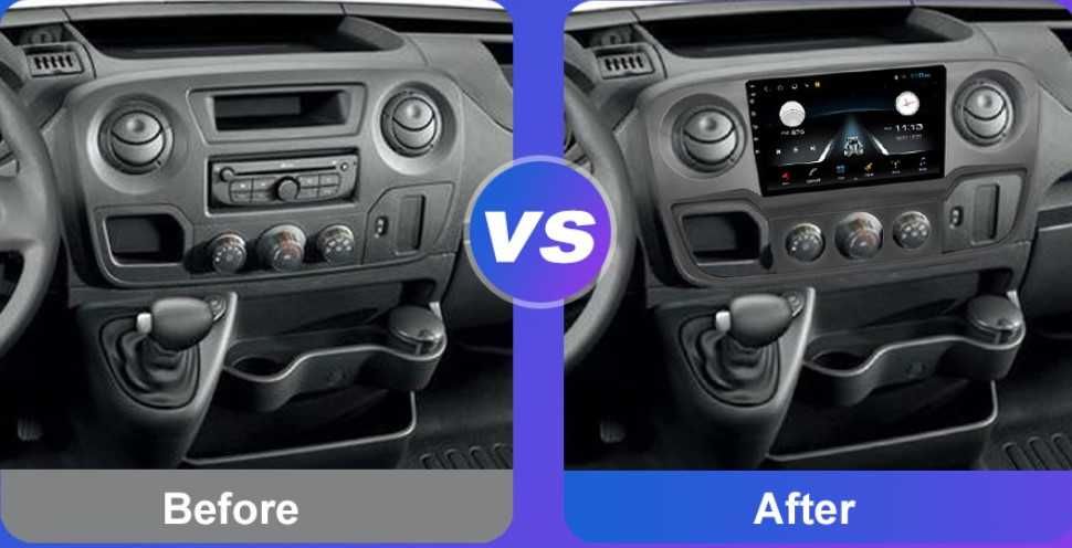 RenaultMaster,OpelMovano,NissanNV400 10/21 10.1"Андроид Навигация,9523