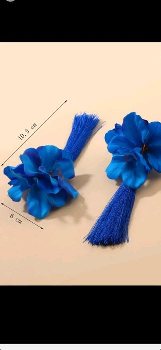 Cercei,sandale-albastre